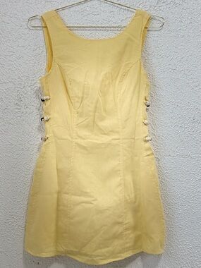 Paper Heart Lemon Mini Dress NWT Side Tie Detail Small